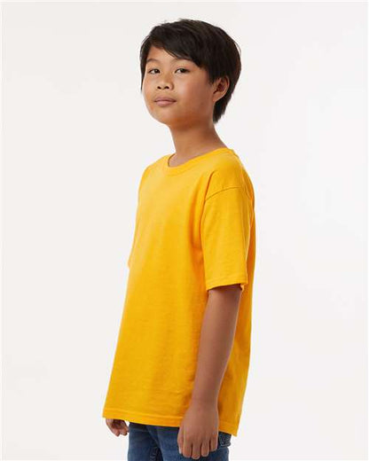 M&O Youth Gold Soft Touch T-Shirt 4850 Gold