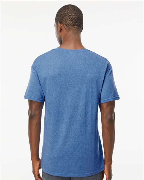 M&O Gold Soft Touch T-Shirt 4800 Heather Royal