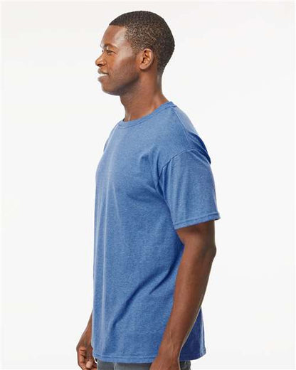 M&O Gold Soft Touch T-Shirt 4800 Heather Royal