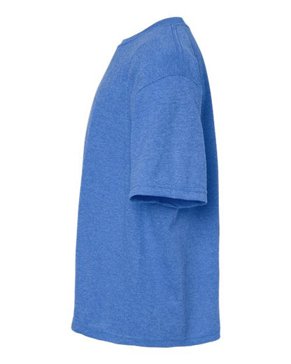 M&O Youth Gold Soft Touch T-Shirt 4850 Heather Royal