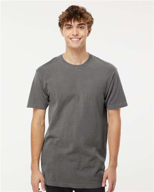 Custom Embroidered  M&O Vintage Garment-Dyed T-Shirt 6500M Grey