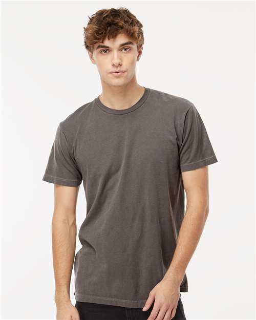 Custom Embroidered  M&O Vintage Garment-Dyed T-Shirt 6500M Pepper