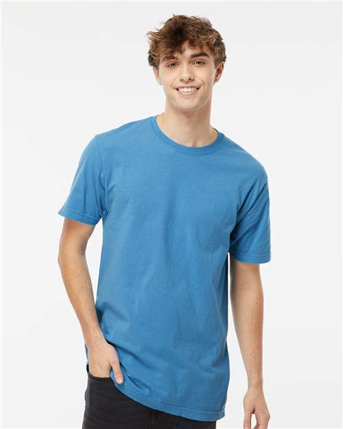 Custom Embroidered  M&O Vintage Garment-Dyed T-Shirt 6500M Royal Caribe