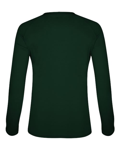 Badger Women's Tri-Blend Long Sleeve T-Shirt 4964 Forest