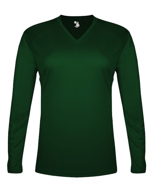 Badger Women's Tri-Blend Long Sleeve T-Shirt 4964 Forest