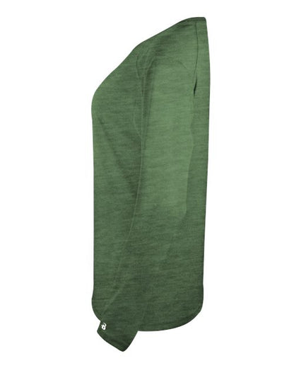 Badger Women's Tri-Blend Long Sleeve T-Shirt 4964 Forest Heather