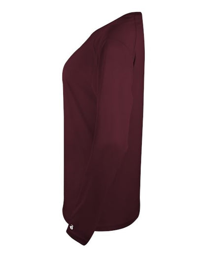 Badger Women's Tri-Blend Long Sleeve T-Shirt 4964 Maroon