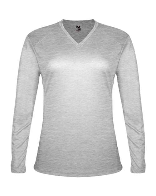Badger Women's Tri-Blend Long Sleeve T-Shirt 4964 Oxford