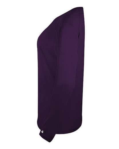 Badger Women's Tri-Blend Long Sleeve T-Shirt 4964 Purple