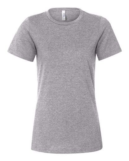 BELLA + CANVAS Women’s Relaxed Fit Heather CVC Tee 6400CVC Custom Embroidered Business Logo