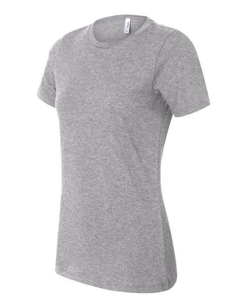 BELLA + CANVAS Women’s Relaxed Fit Heather CVC Tee 6400CVC Custom Embroidered Business Logo