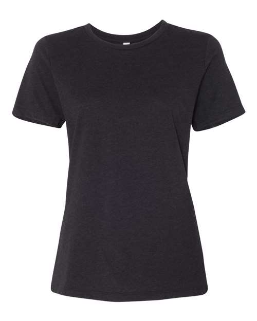 BELLA + CANVAS Women’s Relaxed Fit Heather CVC Tee 6400CVC Black Heather