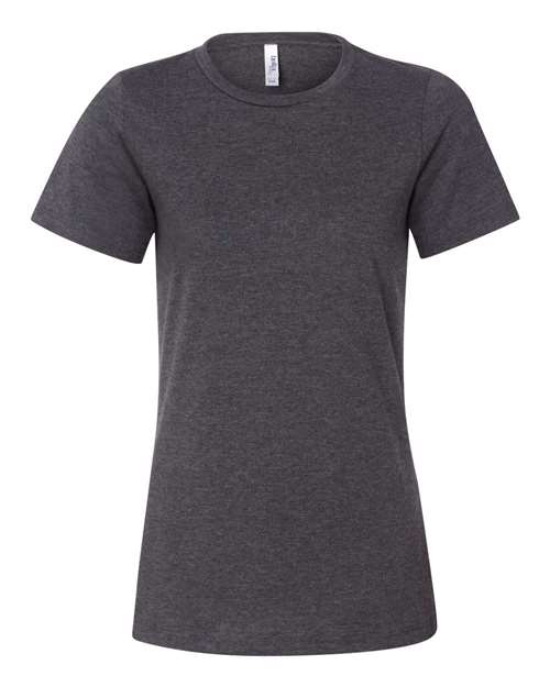 BELLA + CANVAS Women’s Relaxed Fit Heather CVC Tee 6400CVC Dark Grey Heather