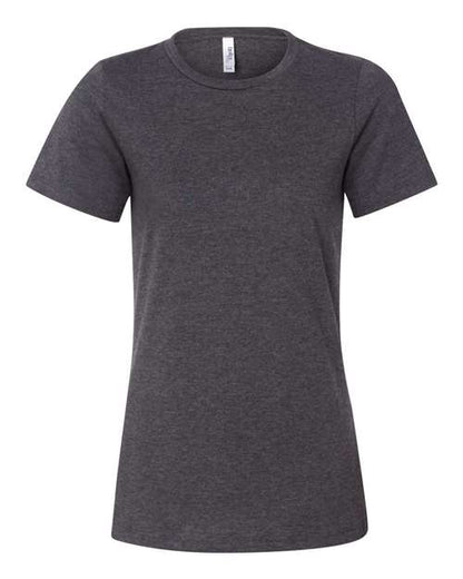 BELLA + CANVAS Women’s Relaxed Fit Heather CVC Tee 6400CVC Custom Embroidered Business Logo