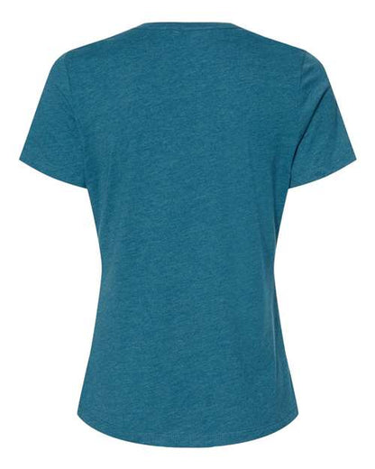 BELLA + CANVAS Women’s Relaxed Fit Heather CVC Tee 6400CVC Custom Embroidered Business Logo