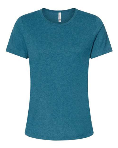 BELLA + CANVAS Women’s Relaxed Fit Heather CVC Tee 6400CVC Custom Embroidered Business Logo