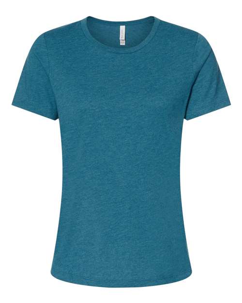 BELLA + CANVAS Women’s Relaxed Fit Heather CVC Tee 6400CVC Custom Embroidered Business Logo