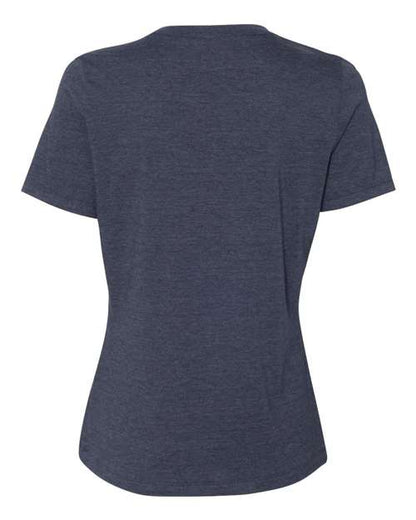 BELLA + CANVAS Women’s Relaxed Fit Heather CVC Tee 6400CVC Custom Embroidered Business Logo