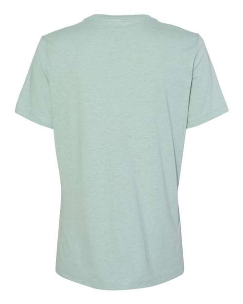 BELLA + CANVAS Women’s Relaxed Fit Heather CVC Tee 6400CVC Custom Embroidered Business Logo