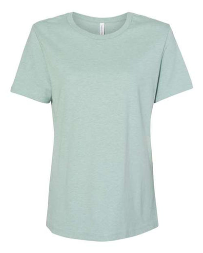 BELLA + CANVAS Women’s Relaxed Fit Heather CVC Tee 6400CVC Custom Embroidered Business Logo