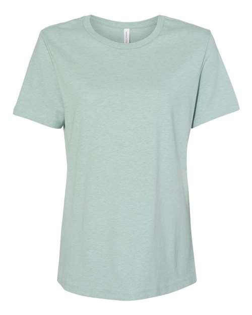 BELLA + CANVAS Women’s Relaxed Fit Heather CVC Tee 6400CVC Custom Embroidered Business Logo