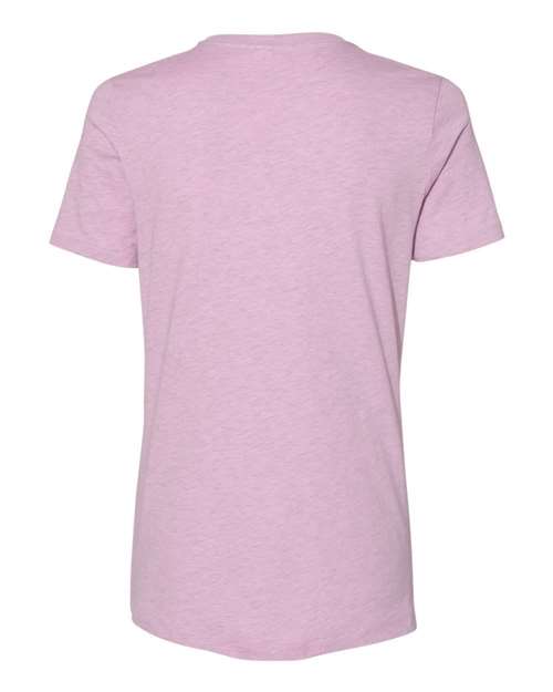 BELLA + CANVAS Women’s Relaxed Fit Heather CVC Tee 6400CVC Custom Embroidered Business Logo