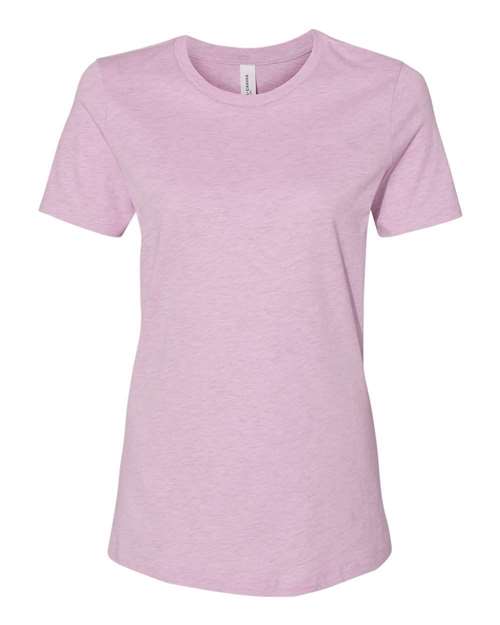 BELLA + CANVAS Women’s Relaxed Fit Heather CVC Tee 6400CVC Custom Embroidered Business Logo