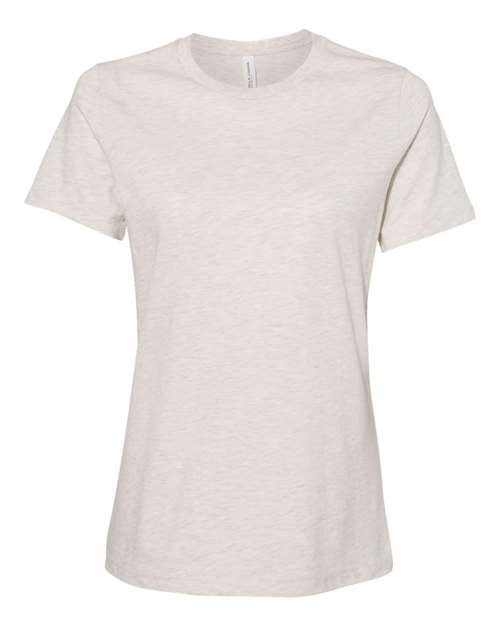 BELLA + CANVAS Women’s Relaxed Fit Heather CVC Tee 6400CVC Custom Embroidered Business Logo