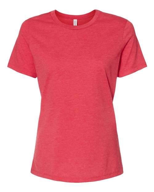 BELLA + CANVAS Women’s Relaxed Fit Heather CVC Tee 6400CVC Custom Embroidered Business Logo