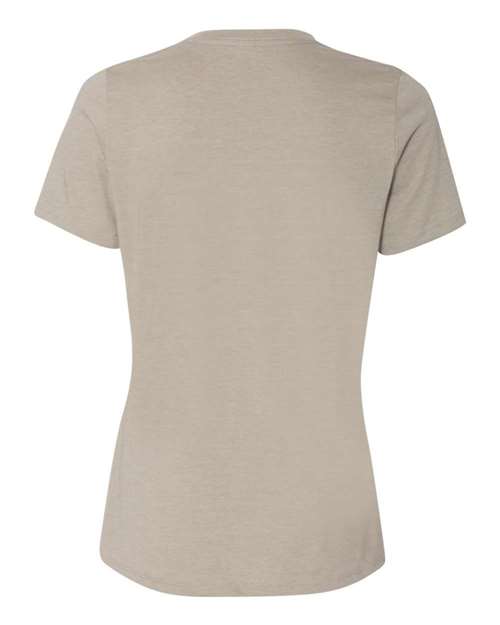 BELLA + CANVAS Women’s Relaxed Fit Heather CVC Tee 6400CVC Custom Embroidered Business Logo
