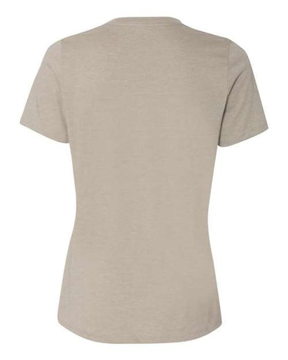 BELLA + CANVAS Women’s Relaxed Fit Heather CVC Tee 6400CVC Custom Embroidered Business Logo