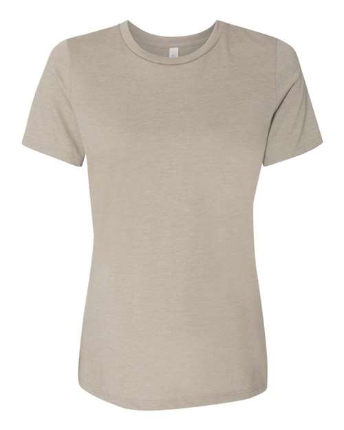 BELLA + CANVAS Women’s Relaxed Fit Heather CVC Tee 6400CVC Custom Embroidered Business Logo