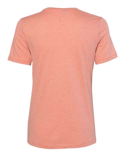 BELLA + CANVAS Women’s Relaxed Fit Heather CVC Tee 6400CVC Custom Embroidered Business Logo