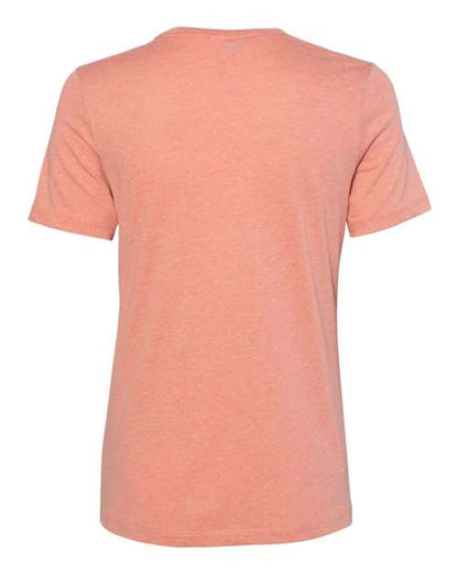 BELLA + CANVAS Women’s Relaxed Fit Heather CVC Tee 6400CVC Custom Embroidered Business Logo