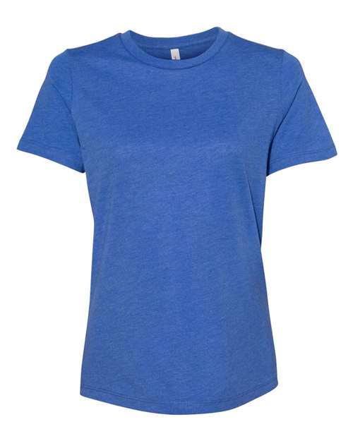 BELLA + CANVAS Women’s Relaxed Fit Heather CVC Tee 6400CVC Custom Embroidered Business Logo