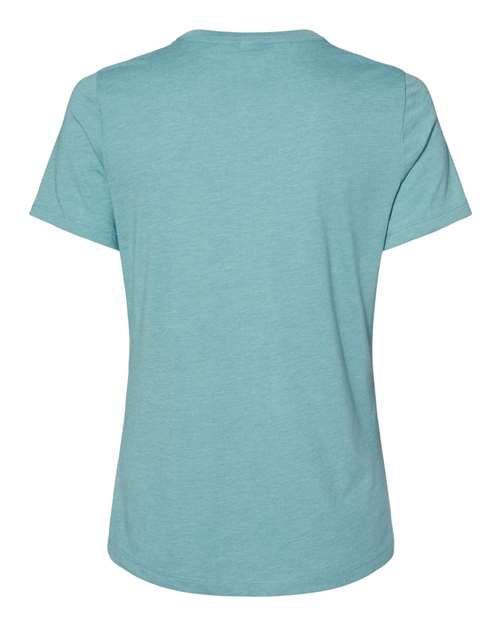 BELLA + CANVAS Women’s Relaxed Fit Heather CVC Tee 6400CVC Custom Embroidered Business Logo