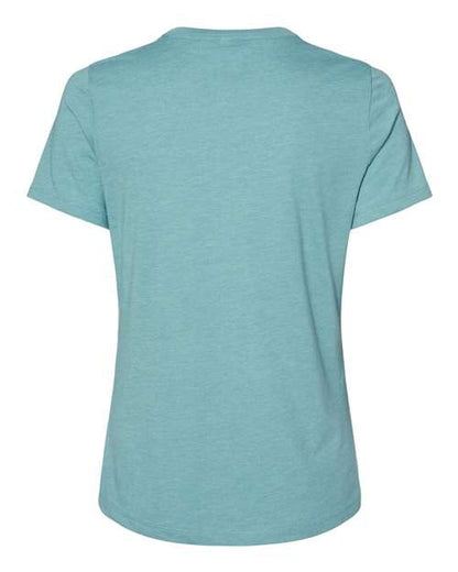 BELLA + CANVAS Women’s Relaxed Fit Heather CVC Tee 6400CVC Custom Embroidered Business Logo