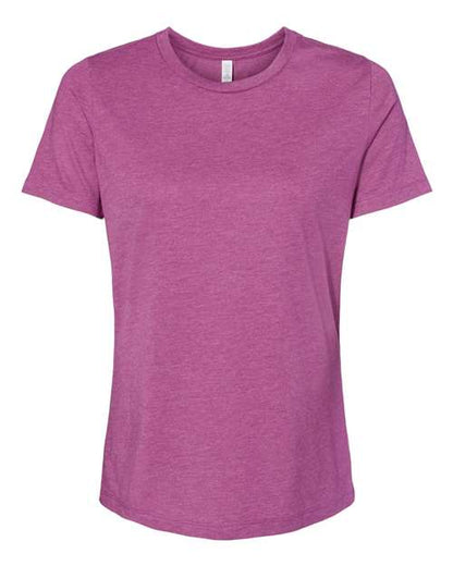 BELLA + CANVAS Women’s Relaxed Fit Heather CVC Tee 6400CVC Custom Embroidered Business Logo