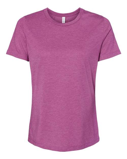 BELLA + CANVAS Women’s Relaxed Fit Heather CVC Tee 6400CVC Custom Embroidered Business Logo