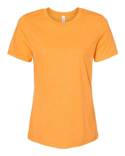 BELLA + CANVAS Women’s Relaxed Fit Heather CVC Tee 6400CVC Custom Embroidered Business Logo