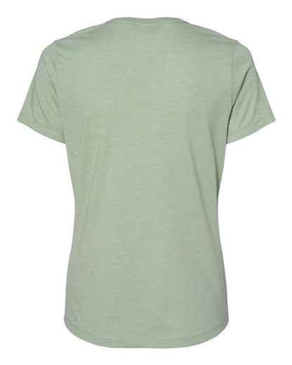 BELLA + CANVAS Women’s Relaxed Fit Heather CVC Tee 6400CVC Custom Embroidered Business Logo