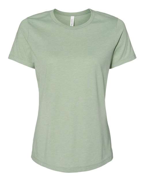 BELLA + CANVAS Women’s Relaxed Fit Heather CVC Tee 6400CVC Custom Embroidered Business Logo