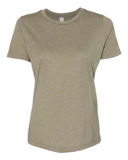 BELLA + CANVAS Women’s Relaxed Fit Triblend Tee 6413 Custom Embroidered Business Logo