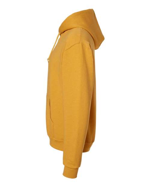 JERZEES NuBlend® Hooded Sweatshirt 996MR Mustard Heather Custom Embroidered Business Logo