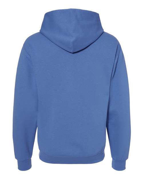 JERZEES NuBlend® Hooded Sweatshirt 996MR Periwinkle Blue Custom Embroidered Business Logo