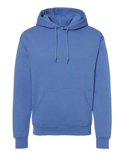 JERZEES NuBlend® Hooded Sweatshirt 996MR Periwinkle Blue Custom Embroidered Business Logo