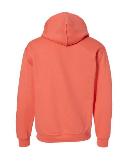 JERZEES NuBlend® Hooded Sweatshirt 996MR Scuba Blue Custom Embroidered Business Logo