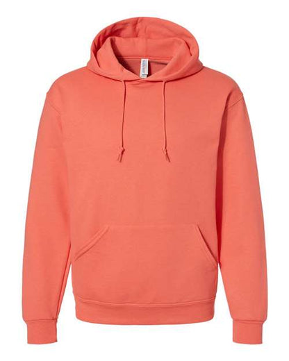 JERZEES NuBlend® Hooded Sweatshirt 996MR Sunset Coral Custom Embroidered Business Logo