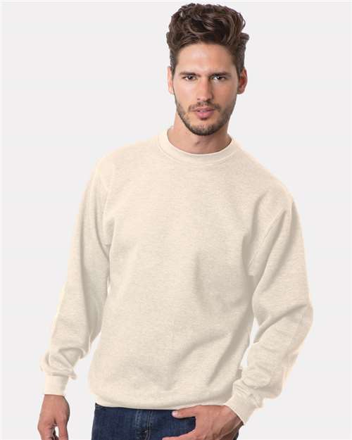 Custom Embroidered  Bayside USA-Made Crewneck Sweatshirt 1102 Cream