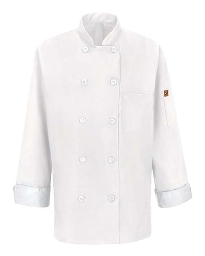 Chef Designs Women's Mimix™ Chef Coat with OilBlok 041X Custom Embroidered Business Logo